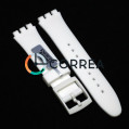Каучуковий ремінець для годинника Swatch SUO білий RKS-009 - 1